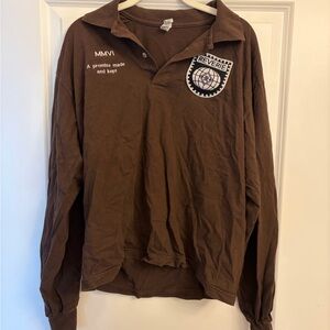 Los Angeles Apparel Brown Long Sleeve Shirt